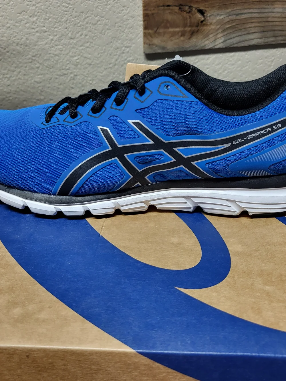 *NEW* ASICS Gel-Zaraca 5 B Running Shoes Directoire Blue/Black Size Men’s 10